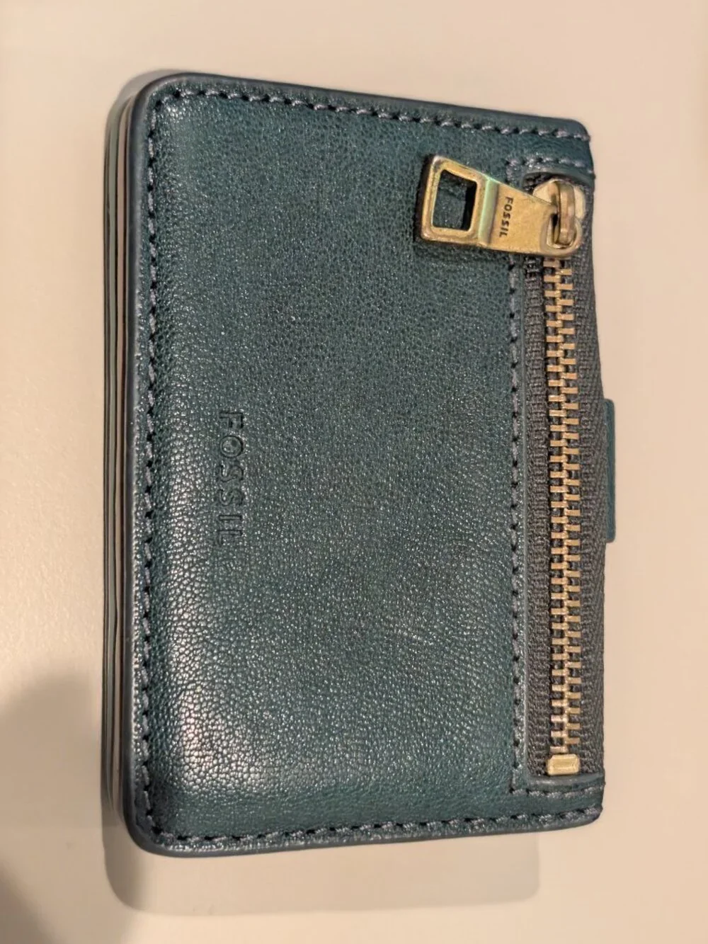 FOSSIL Wallet Snap On Card Holder with Zipper pocket